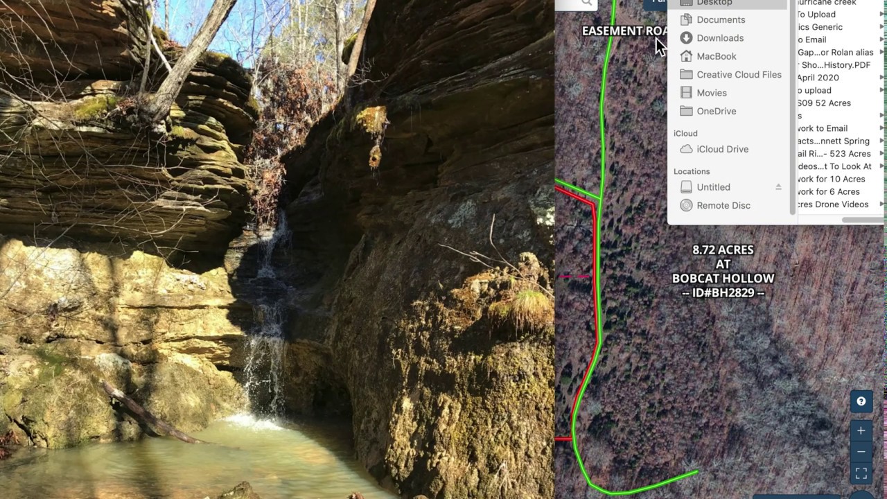 $500 Down Owner Financed 8.72 Acres with waterfall in the Ozarks! - InstantAcres.com - ID#BH2829