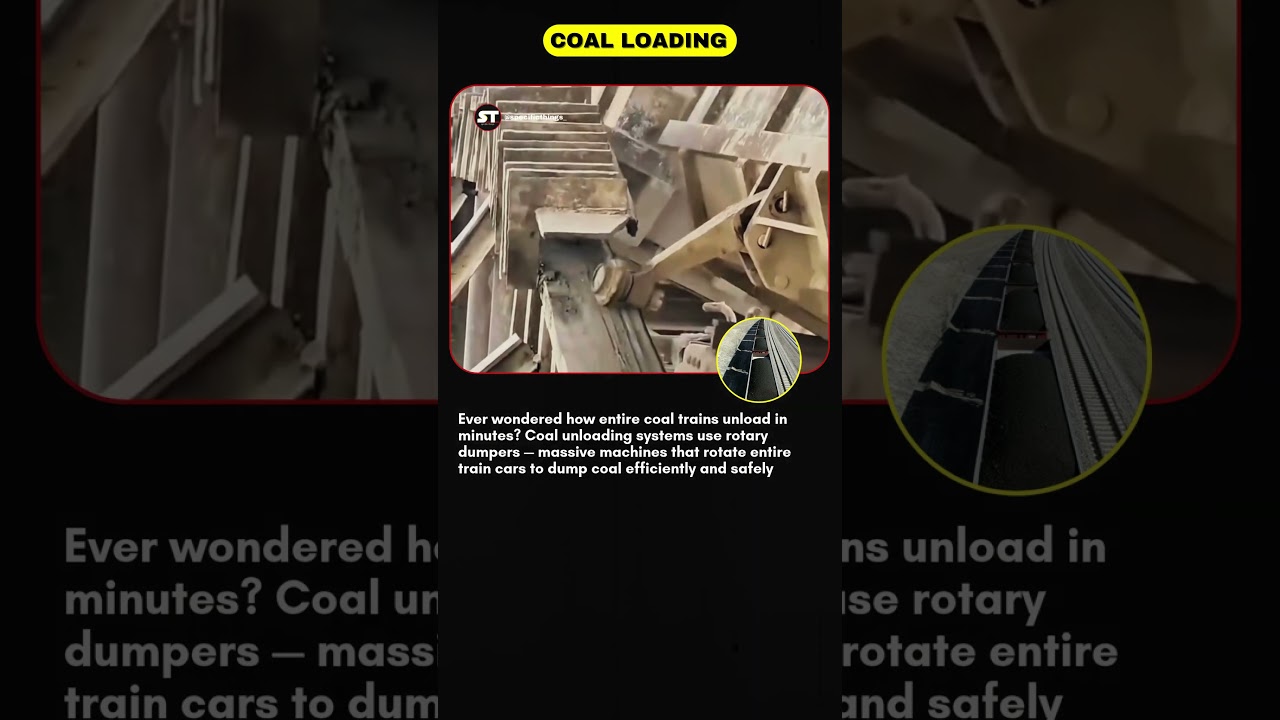 &ldquo;How Coal Trains Unload &mdash; The Rotary Dumper in Action! #shortsfeed #factshorts #usatech #viralfacts