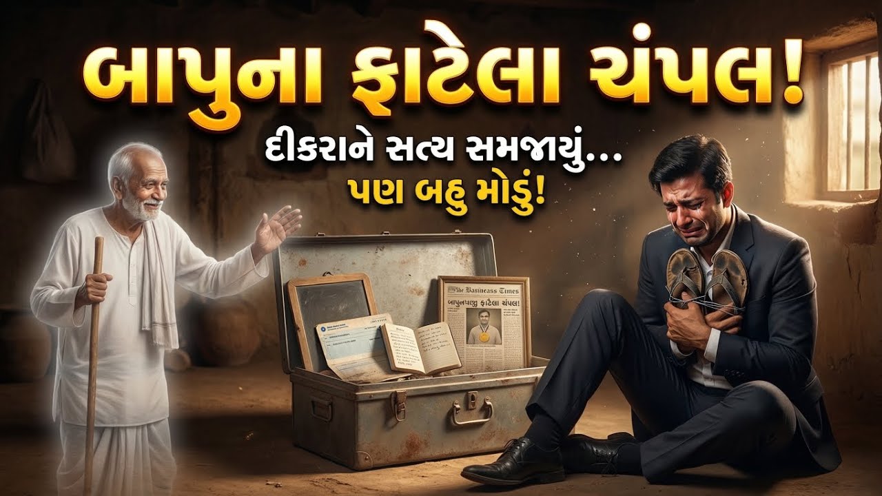 બાપુના ફાટેલા ચંપલ!🔥 દીકરાને સત્ય સમજાયું... પણ બહુ મોડું! | moral story in gujarati 