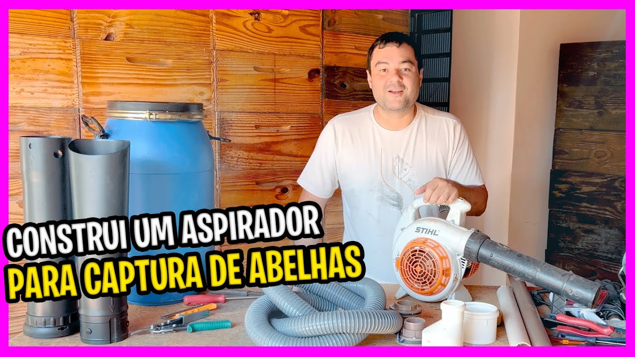 Como construir um aspirador para captura de abelhas movido a gasolina