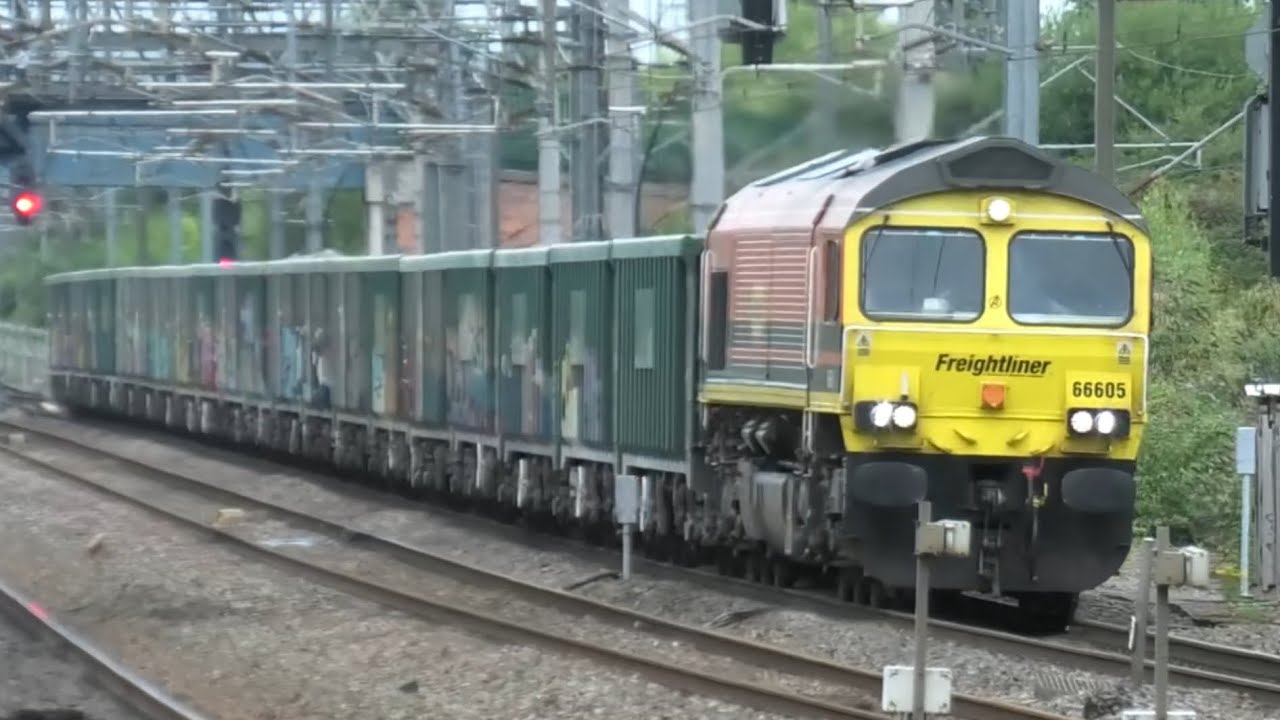 Fantastic Few Hours at Lichfield Trent Valley 14th August 24 Fast Trains Freight / RoyalMail trains