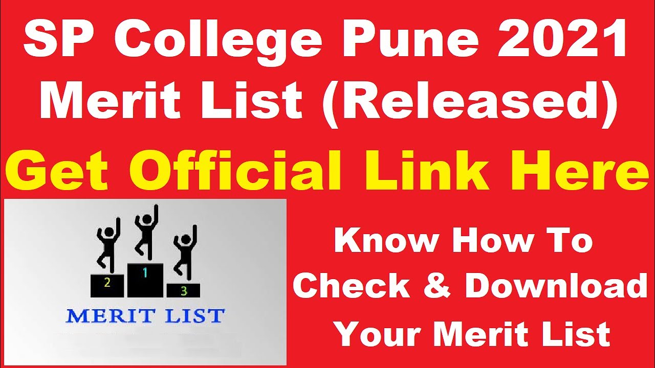SP College Pune 2021 Merit List (Released) - Download UG Admission Merit List Here
