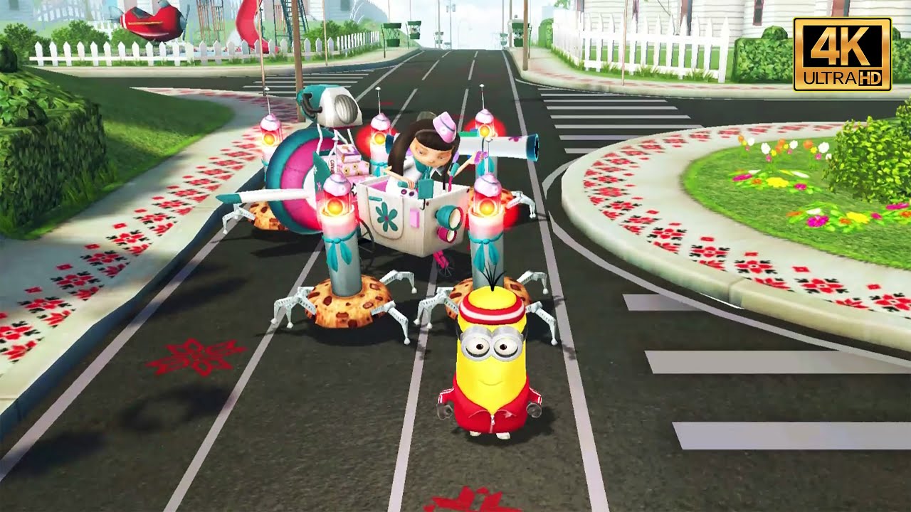 Minion Rush Boss Fight - Sporty Kevin Vs Meena Boss Fight at Residential Area || PC 4K 60 FPS