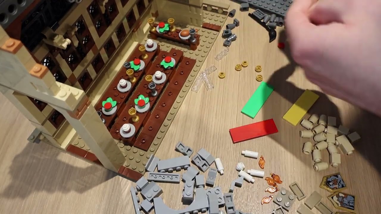 Building LEGO Harry Potter 76435 Hogwarts Castle The Great Hall Part XII