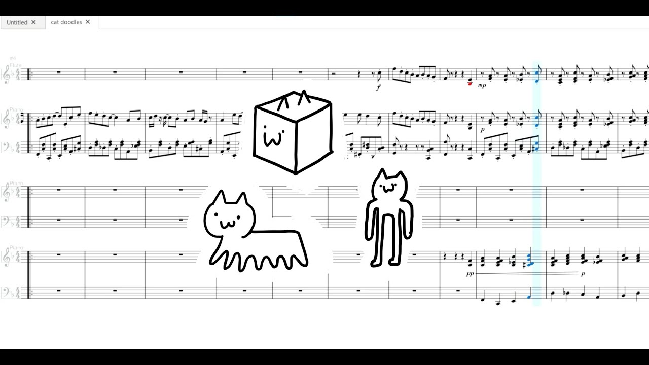song that plays when you're drawing funny cats on the whiteboard