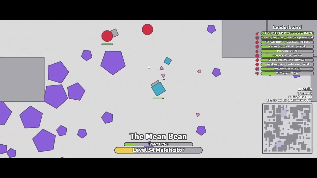 Arras.io | Eat Sh*t = Become Sh*t | The Mean Bean