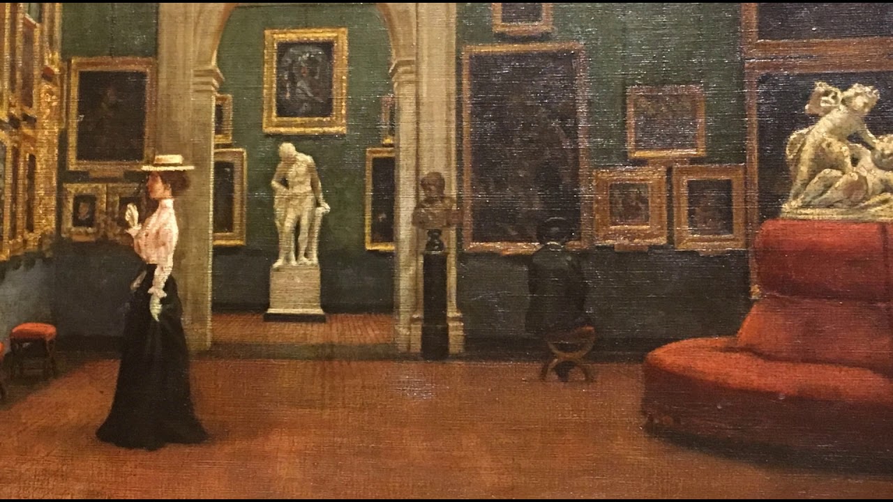 La Galleria Estense a fine '800 nel dipinto di Andrea Becchi