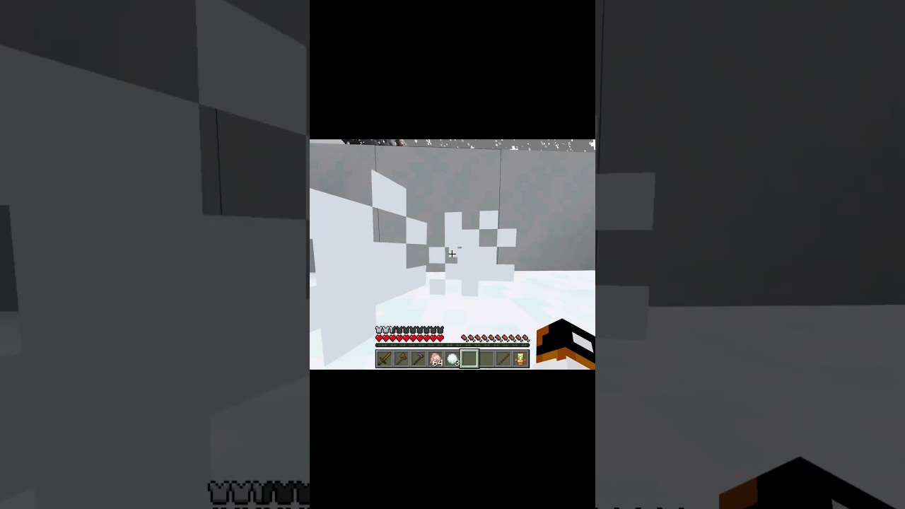 powdered snow #minecraft #minecraftmeme