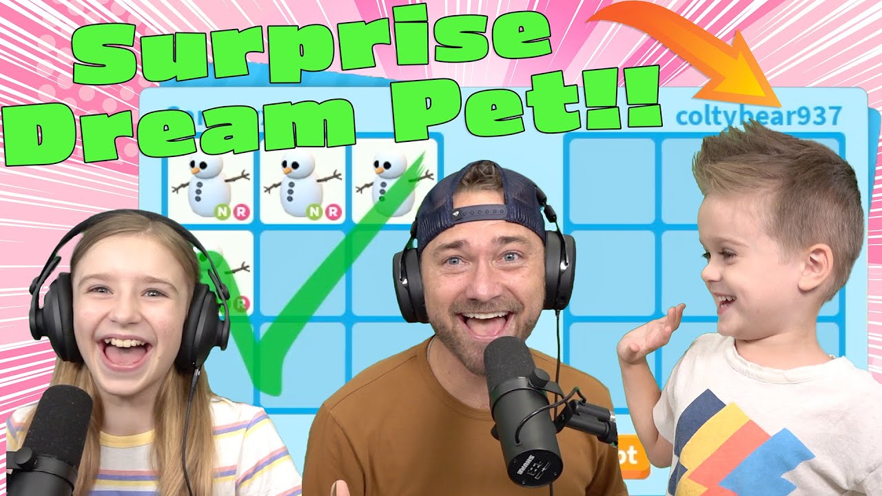 We Surprise Colty With His DREAM PET! A Mega Neon Snowman! Roblox Adopt Me!