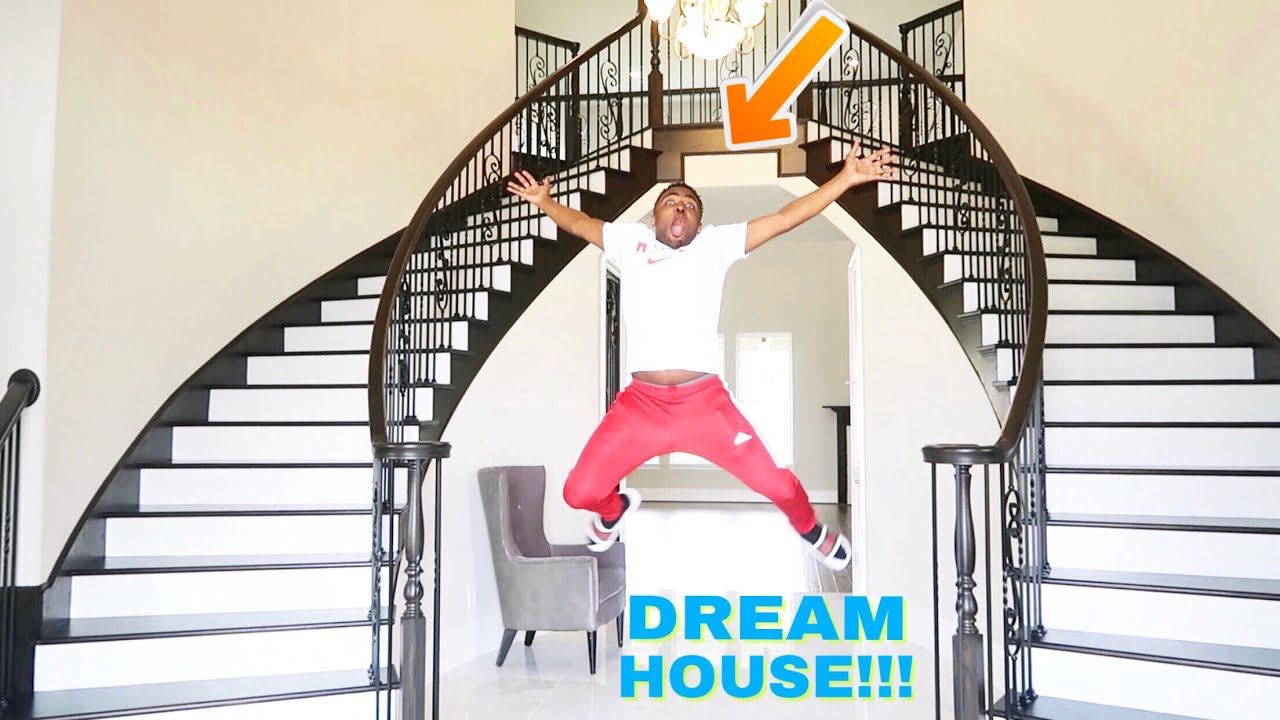 SURPRISING BOYFRIEND WITH OUR DREAM HOUSE PRANK!!! (HE CRIES)
