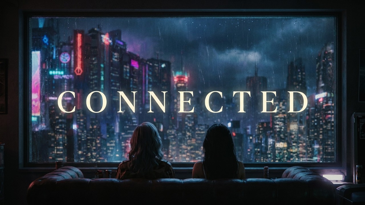 Neon Pulse 💻 | Friends Connected in Cyber Synthwave