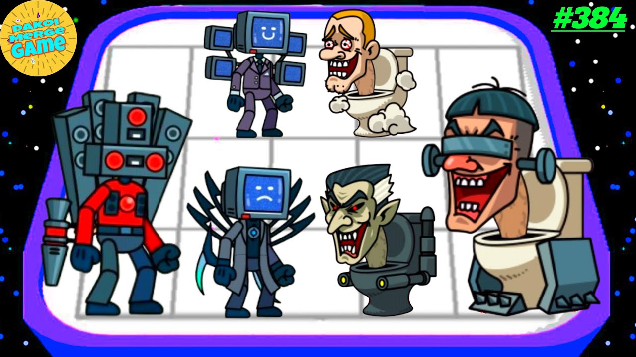 Merge War: Monster Skibidi Toilet, Titan Cameraman & Speakerman Defence Strategy Gameplay