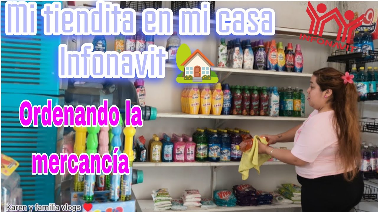 Ordenando detergentes en mi tiendita 🏡 Infonavit 🤭 trabajando entregando 🪑🪑