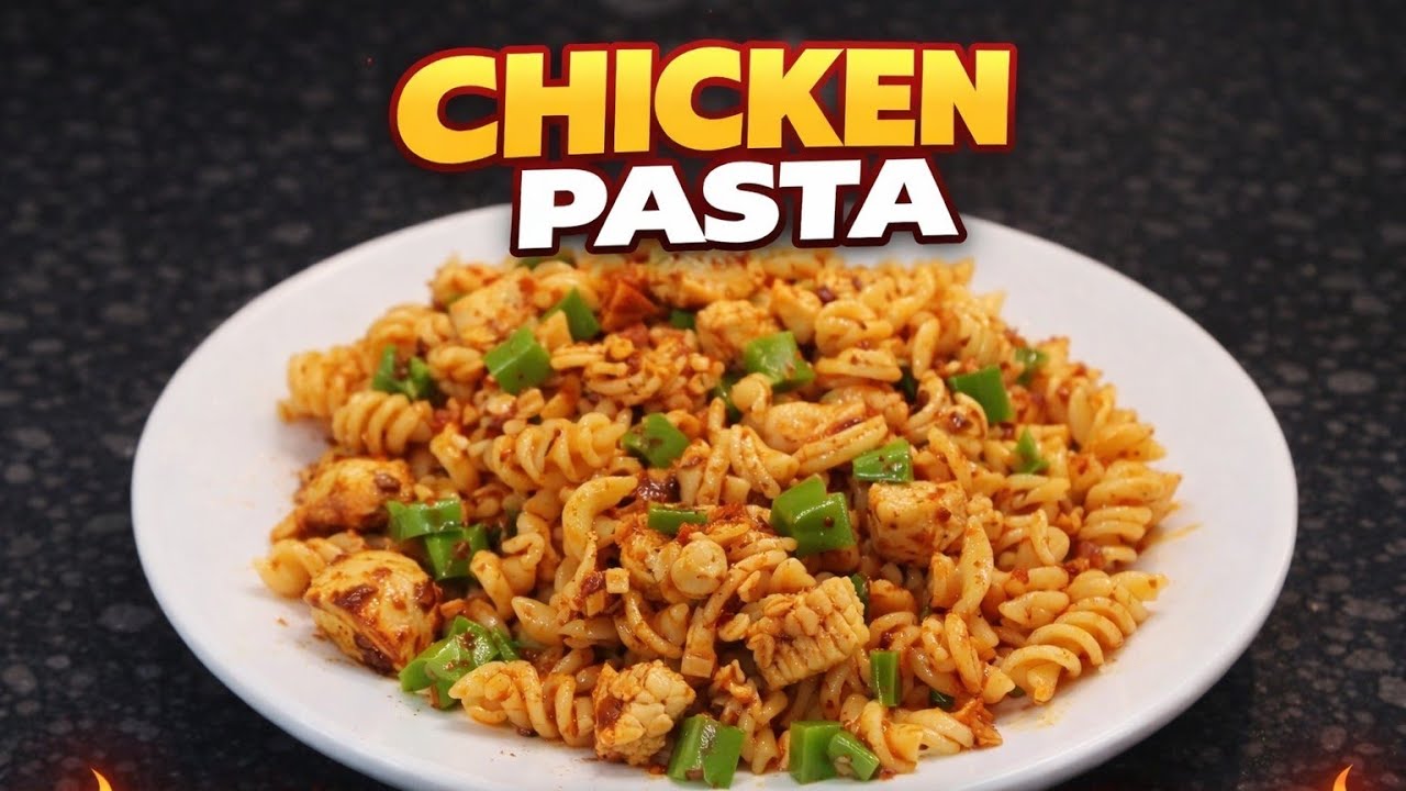 Desi Chicken Pasta 😍 | Creamy Nahi | Spicy Masaledar Pasta 🔥