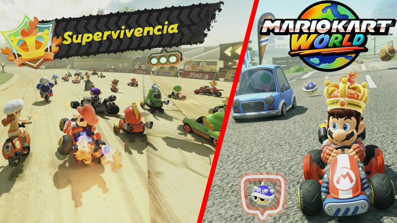 Desesperación y Locura: NUEVO MODO SUPERVIVENCIA - Mario Kart WORLD | Switch 2 - ZetaSSJ