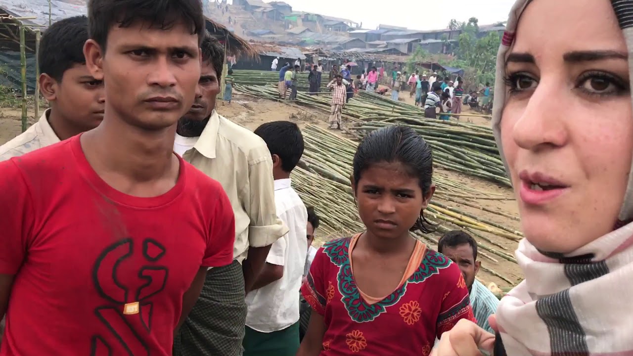 Bangladeş kampındaki Arakanlılar.. Zul&uuml;mden ka&ccedil;an Arakanlılar.. Seyyach olarak oradayız..