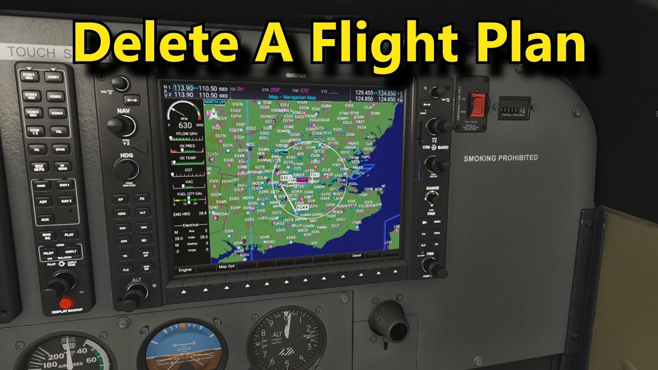 FS2020 Shorts: How to Delete a Flight Plan With the G1000