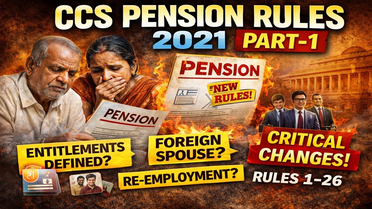 CCS Pension Rules 2021 (Part-1): 26 most important rules that determine the basis of pension