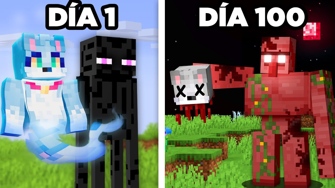 Sobreviv&iacute; 100 d&iacute;as Probando Mitos Terror&iacute;ficos de Minecraft 😰💀