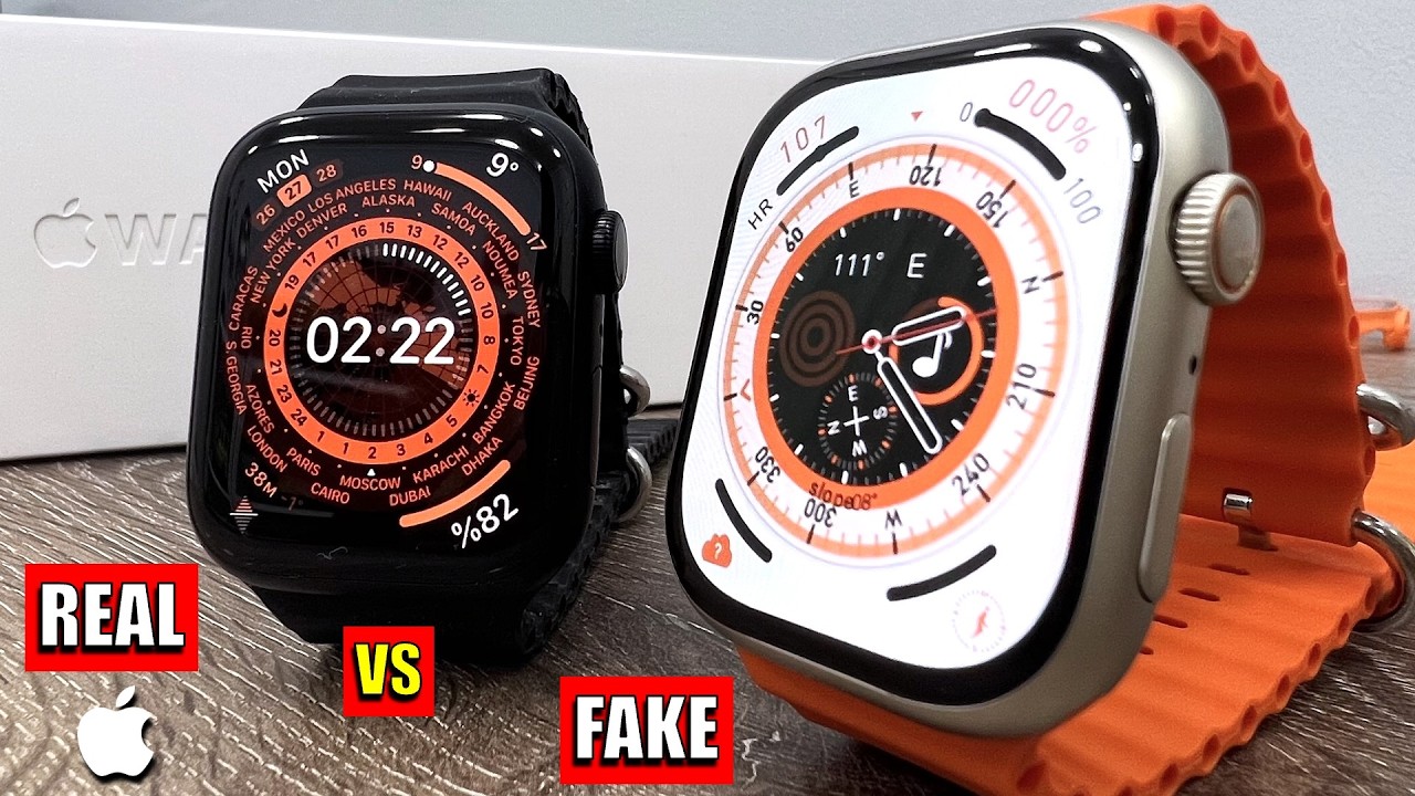 FAŁSZYWY kontra PRAWDZIWY &ndash; HK9 PRO kontra oryginalny zegarek APPLE