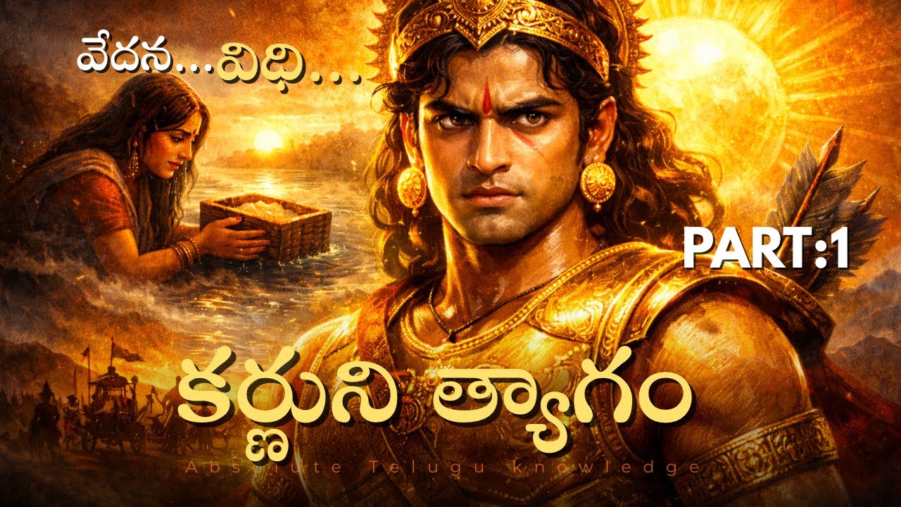 కర్ణుడు జననం – అన్యాయంతో మొదలైన వీరుడి జీవితం | Part 1 | Mahabharatam Telugu