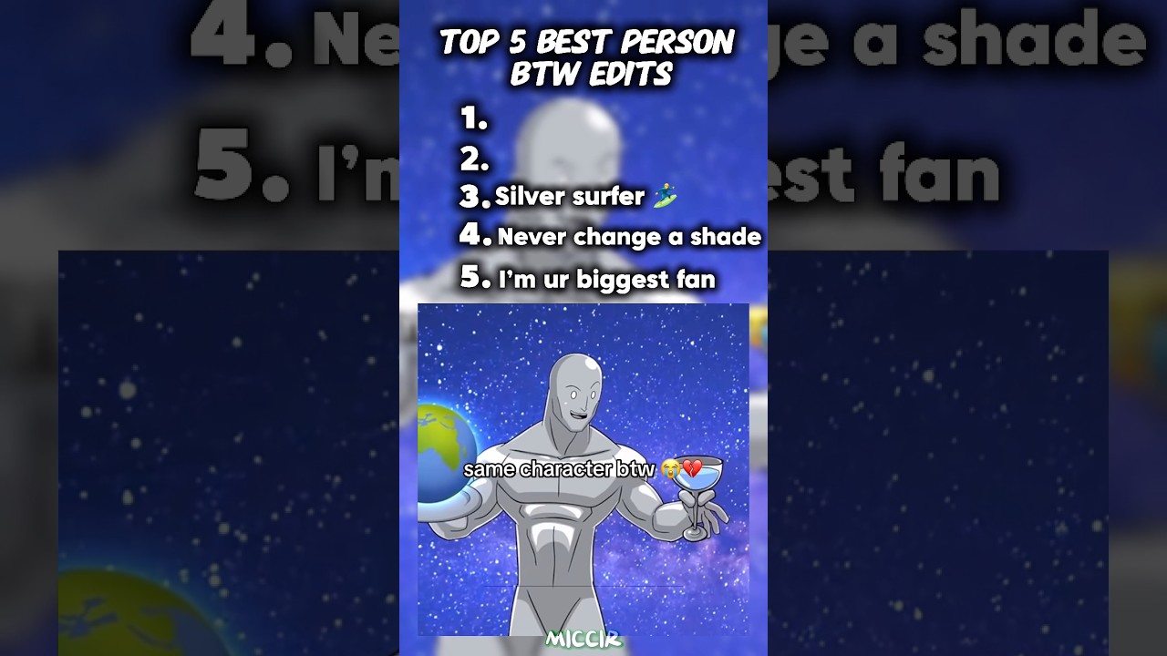 Best The Same Person BTW Edits [Part 3] #avengers #hulk #silversurfer #starwars #shorts