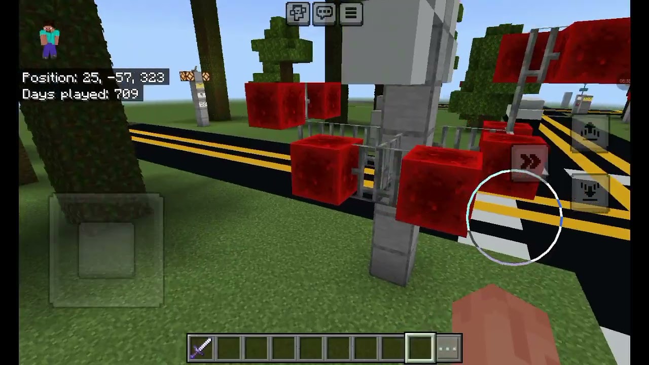 Railroad crossings I made in minecraft 