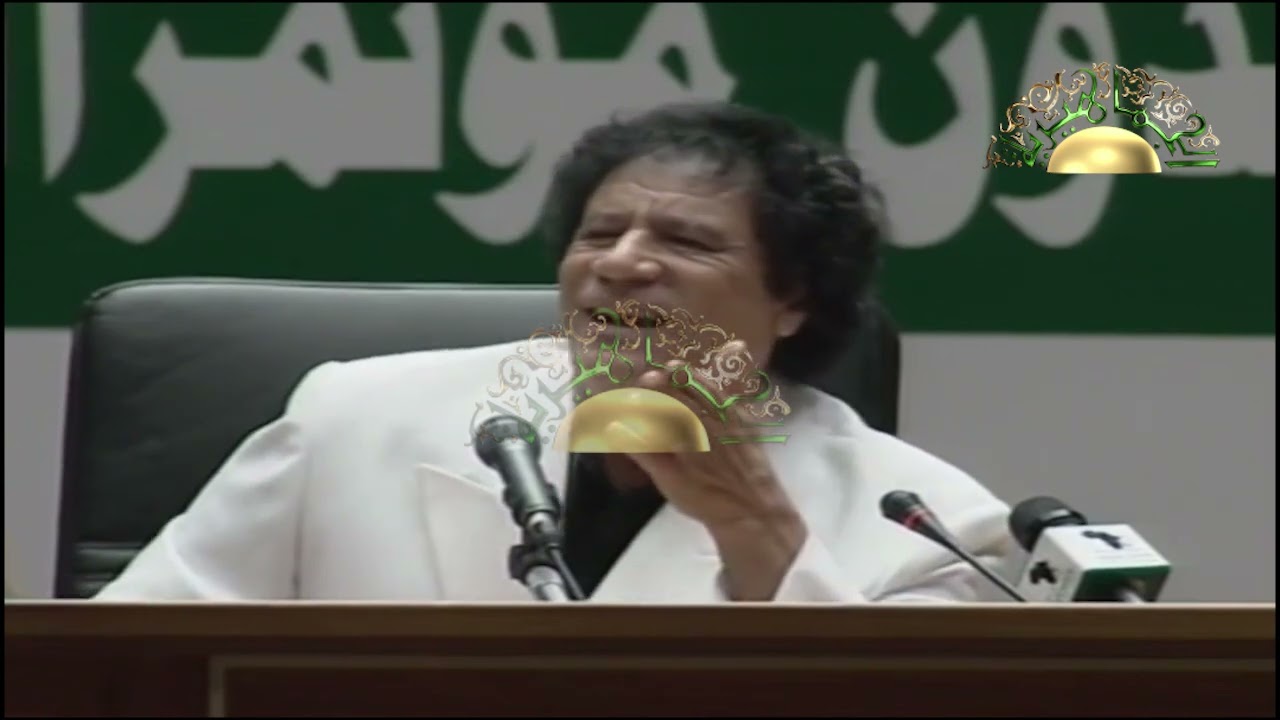 العقيد معمر القذافي تحدث عن حق تقرير المصير
