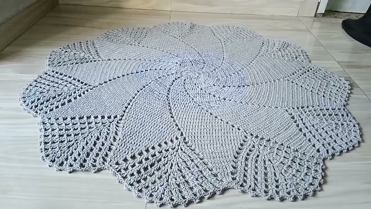 Tapetão de sala em Crochê #crochet #producaodecroche
