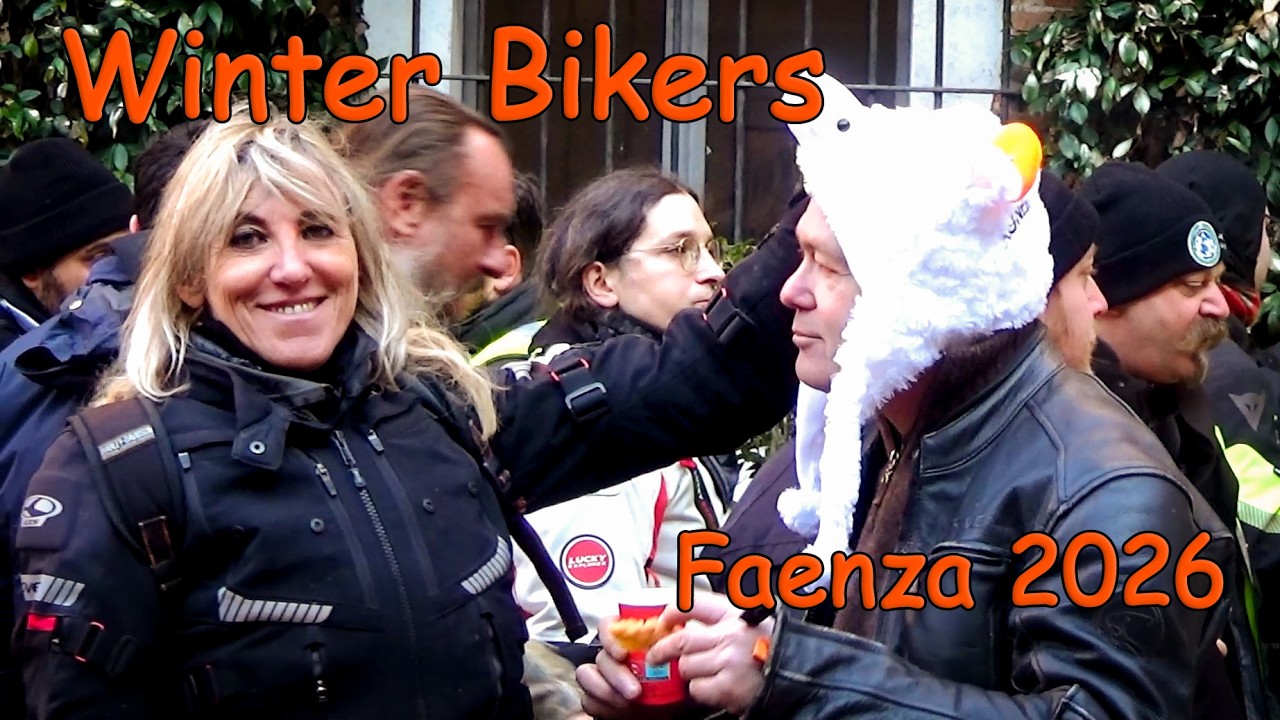 Winter Bikers 2026 - зимний слет в итальянской Фаенце. С русской озвучкой.