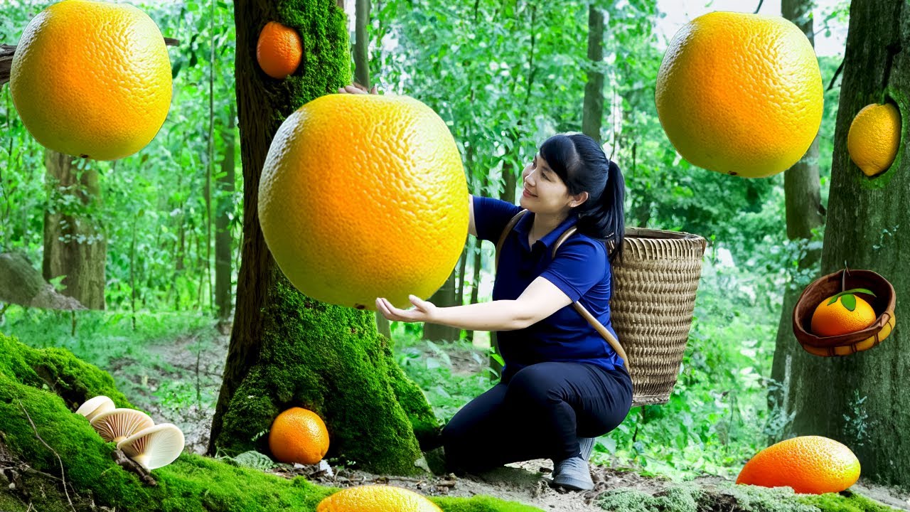 How to Harvest Wild Grapefruit, Goes To The Market Sell - Harvesting and Cooking |Tieu Vy Daily Life