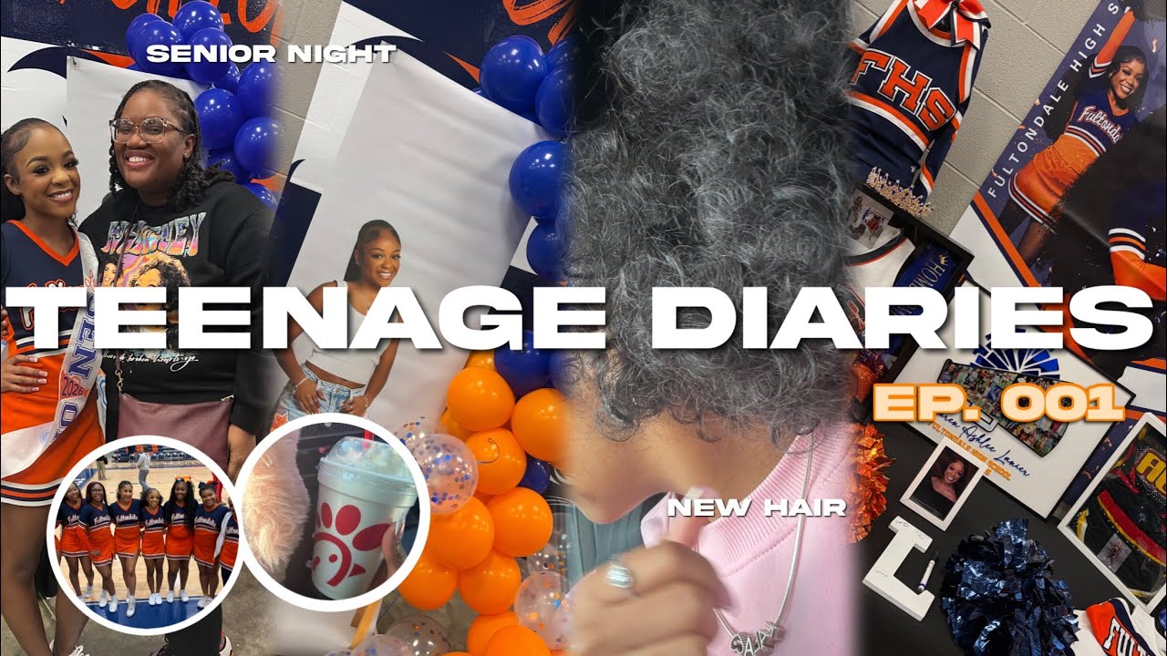 TEENAGE DIARIES 001 ♡ | basketball senior night, maintenance, new piercings 