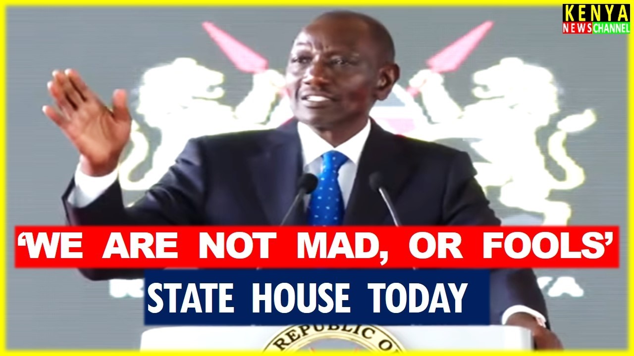 Ruto FULL SPEECH today while assenting to National Infrastructure Fund Bill in State House