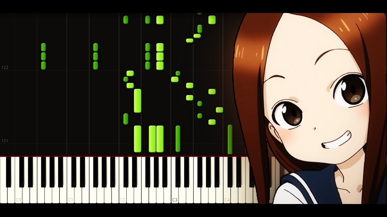 Karakai Jouzu no Takagi-san ED 1 (FULL) - Kimagure Romantic [Piano tutorial + SHEETS] // Synthesia