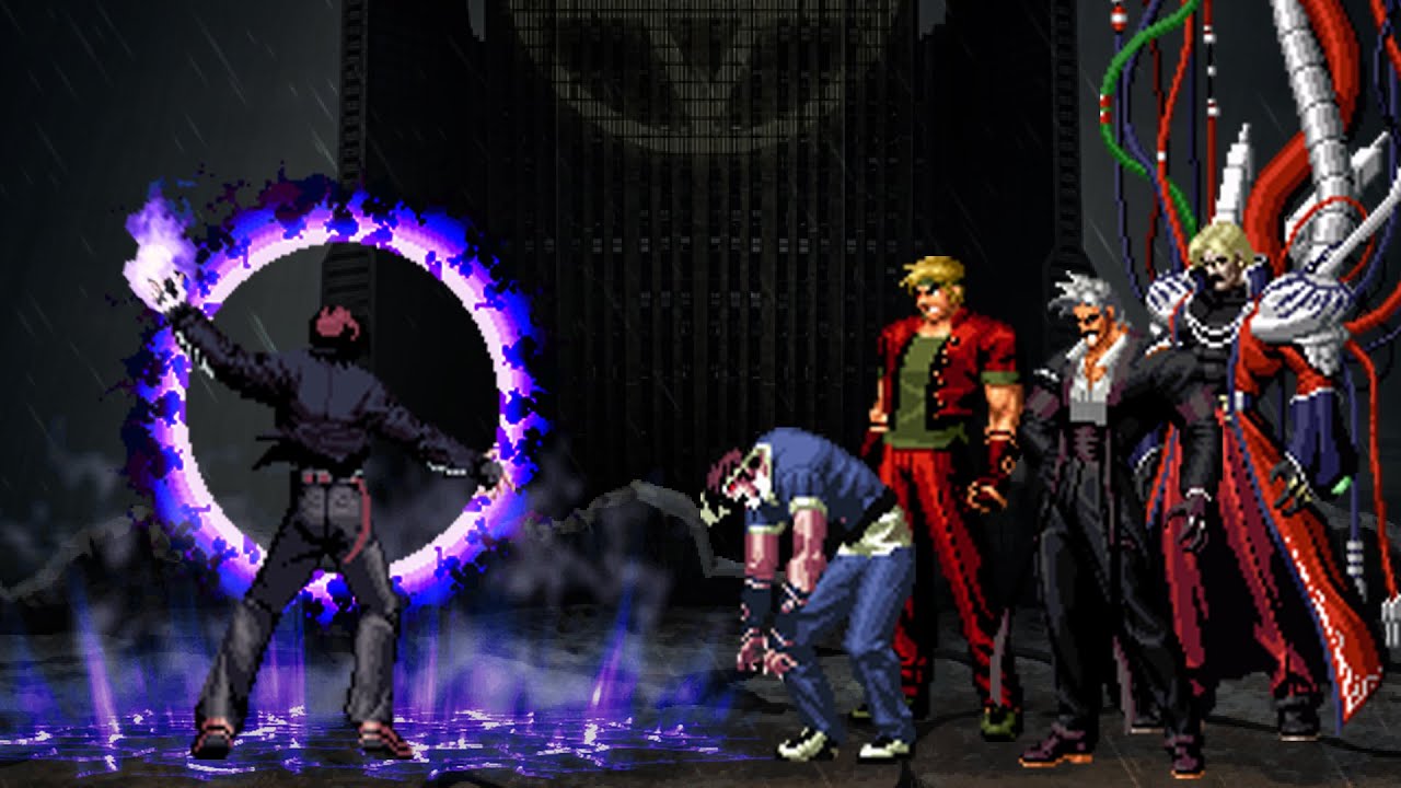 [KOF Mugen] Orochi Kyo Vs Shingo & Rugal Team