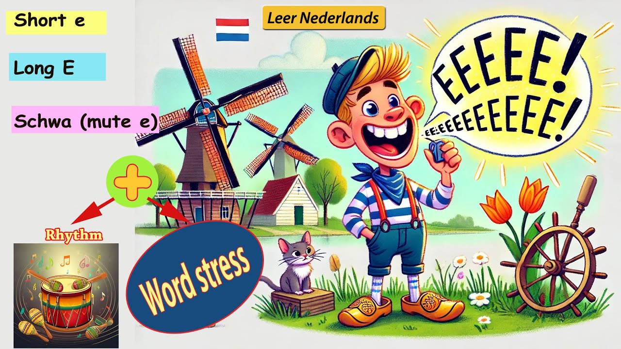 Learn Dutch Pronunciation : Master the Short E, Long E, and Schwa with Rhythm and Word Stress