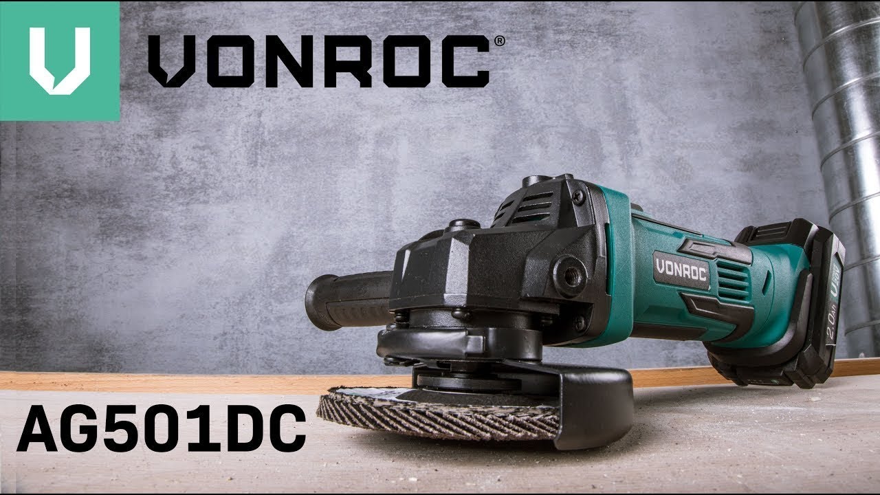 Vonroc AG501DC Angle Grinder Test.