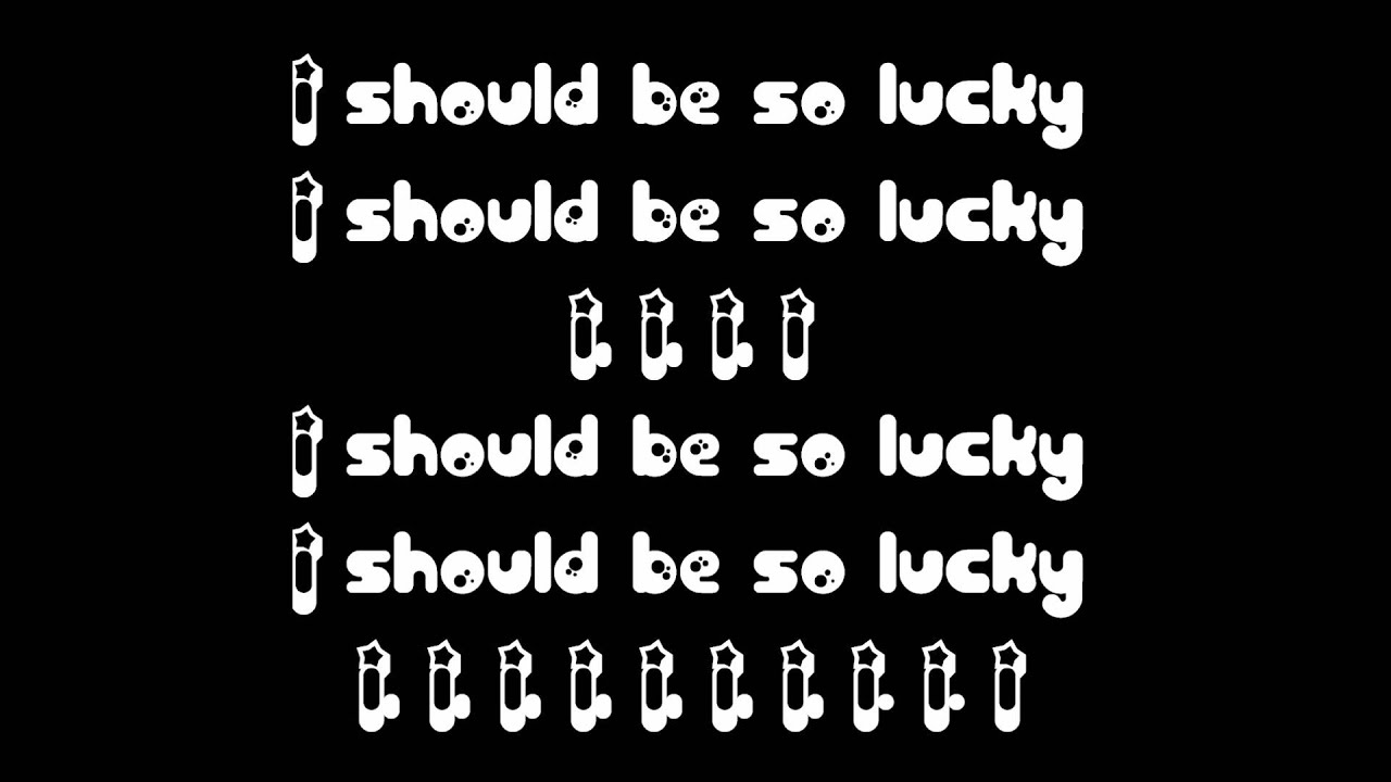 Kylie Minogue - I Should Be So Lucky (Lyrics)