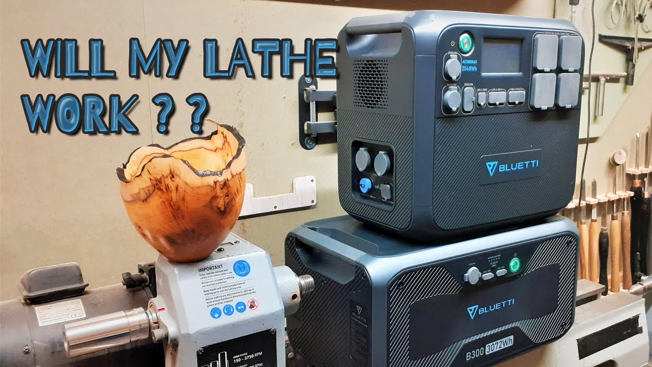 A BLUETTI BEAST -  AC200MAX & B300 review & a little bit of turning ..