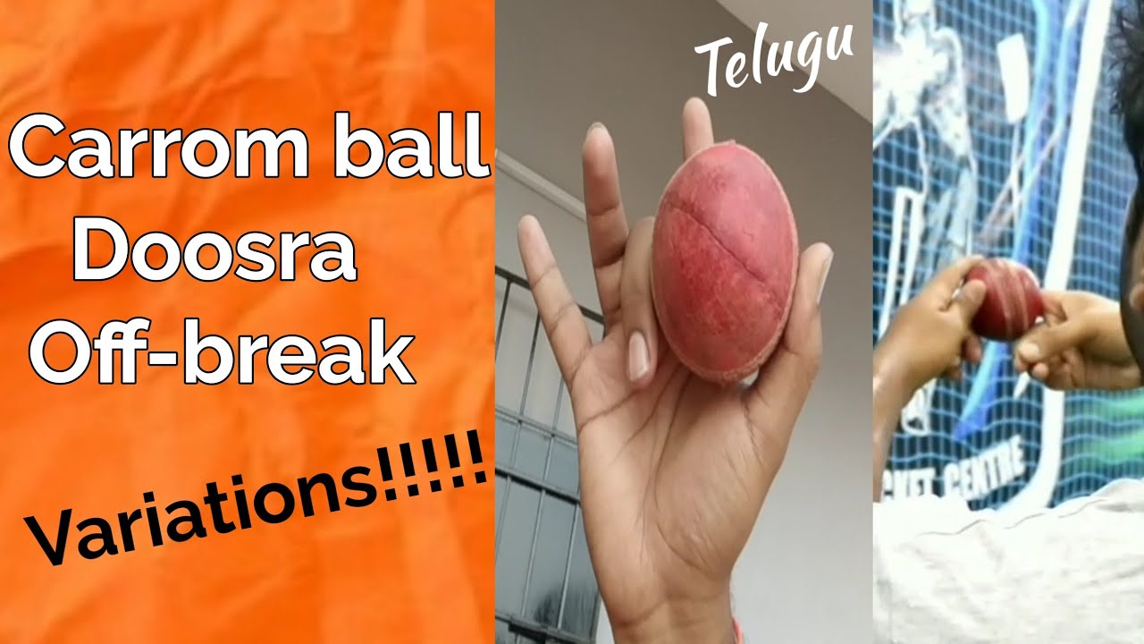 Off-spin variations || Carrom ball, Doosra, Arm ball || 【తెలుగు】