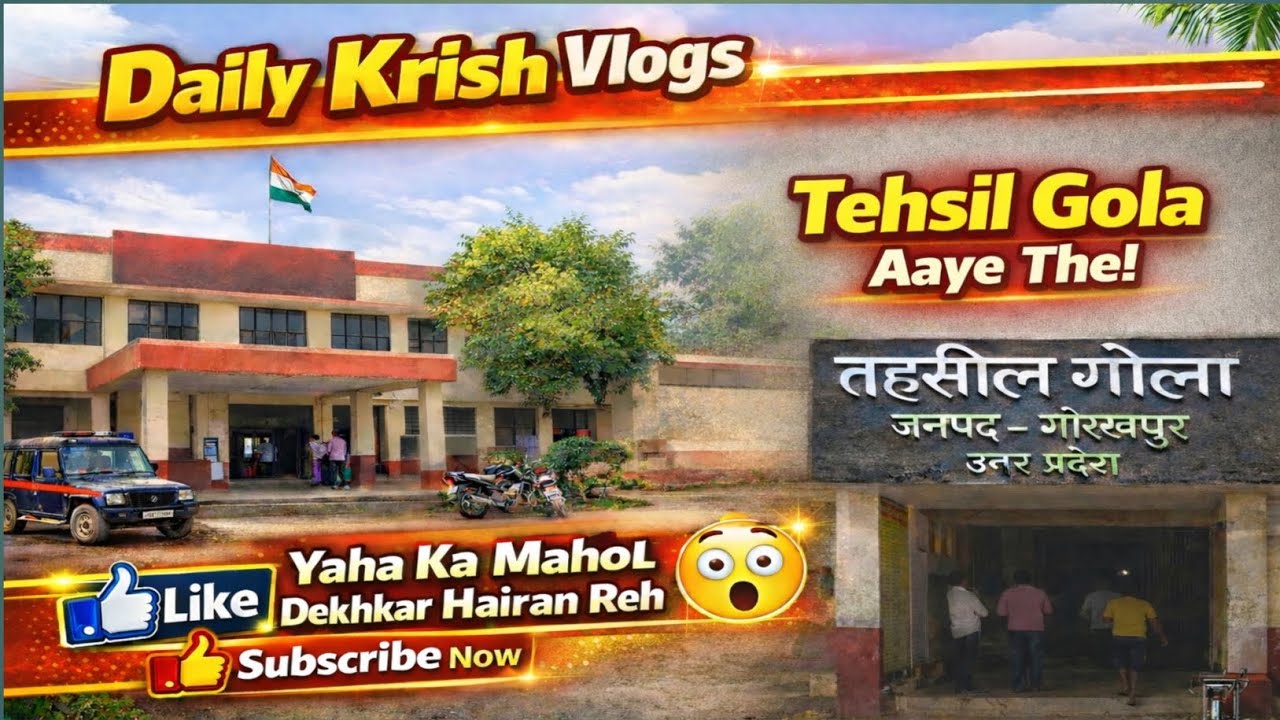 Tehsil Gola Aaye The | Daily Krish Vlogs | Gola Gorakhpur Vlog #india#Gorakhpur #UttarPradesh#Daily