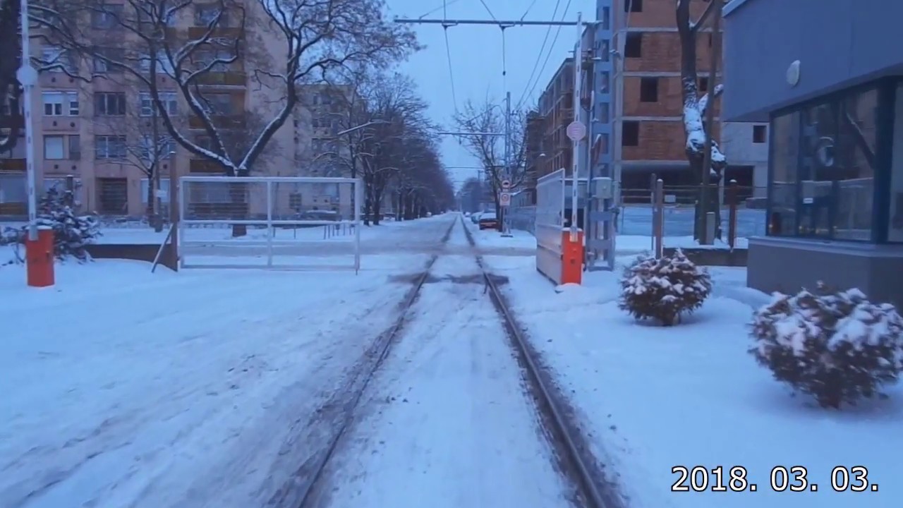 Havas 1-es villamospálya Debrecenben, Teljes Kör 2018.03.03.