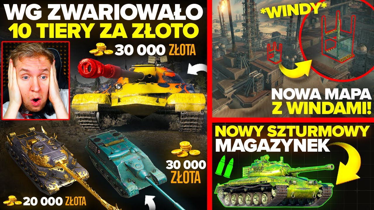 WG ZWARIOWAŁO - 10 TIERY za 30 000 ZŁOTA! NOWY BLACK ROCK i MAPA do RANDOM&Oacute;W!