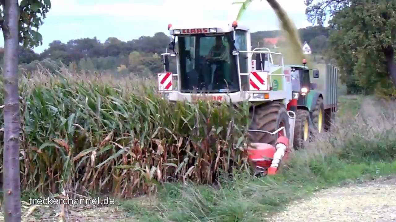 Maishäckseln für die BGA E.ON 2010 (650ha / 25500t Mais)