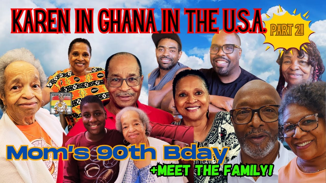 Visit to U.S. - My Mom Turns 90! Family Interviews #travel #ghana #africandiaspora #livinginghana