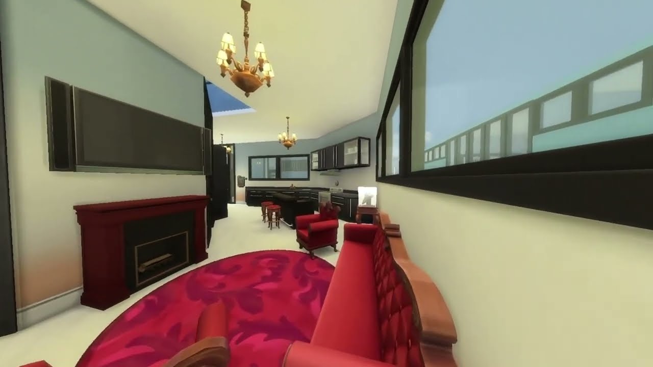 Casa en forma de número 5.