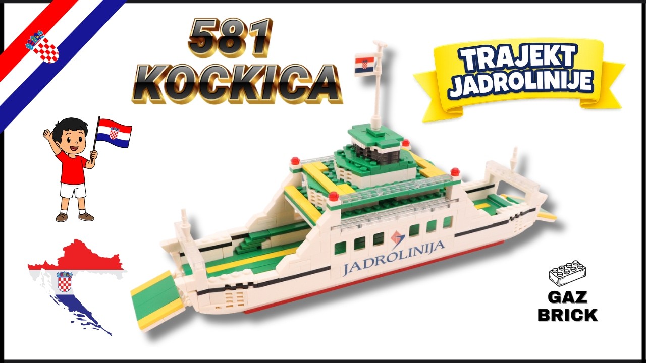 Kockice za slaganje trajekta Jadrolinije ⛴️ | Unikatni suvenir Jadrana