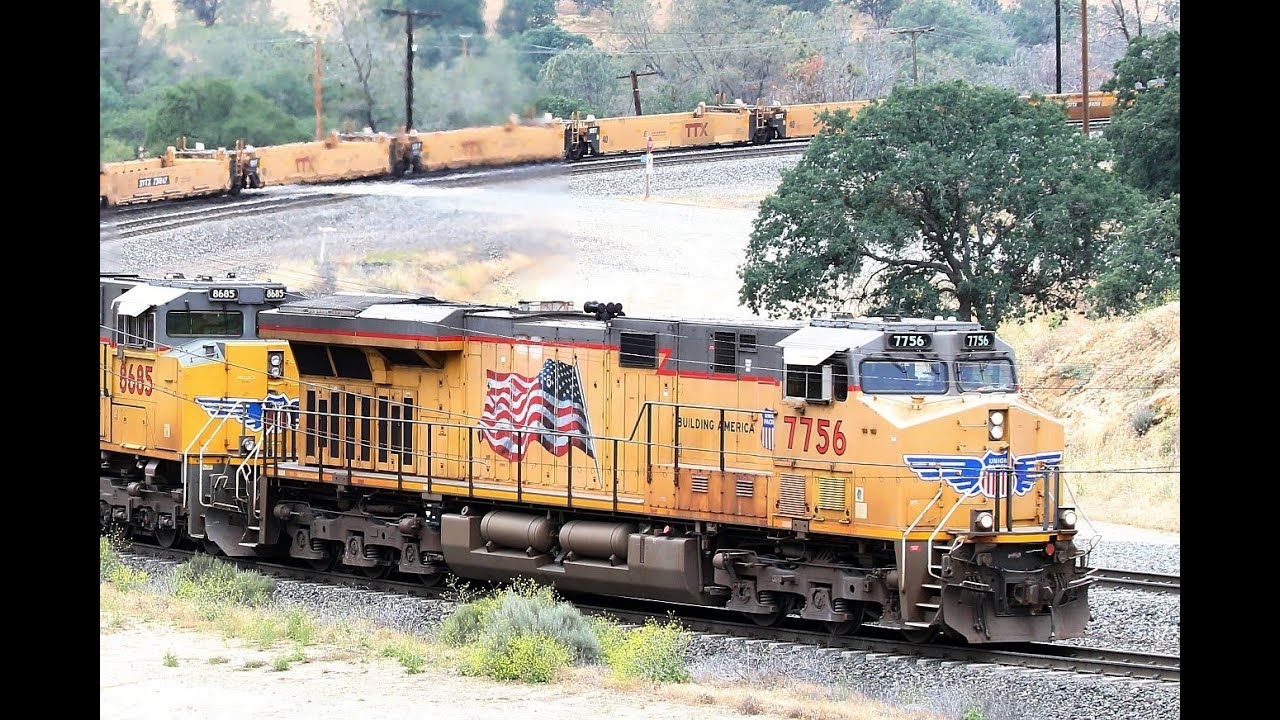 USA Doppeldecker Güterzug Züge grösser 2km Kehrtunnel Californien Züge Eisenbahn nicht SBB Amerika