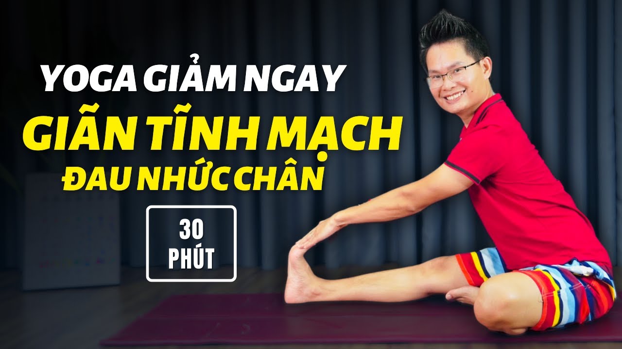Yoga Giảm Ngay Giãn Tĩnh Mạch, Đau Nhức Chân, Khó Ngủ (30 Phút, Mọi trình độ) | Kim Ba Yoga