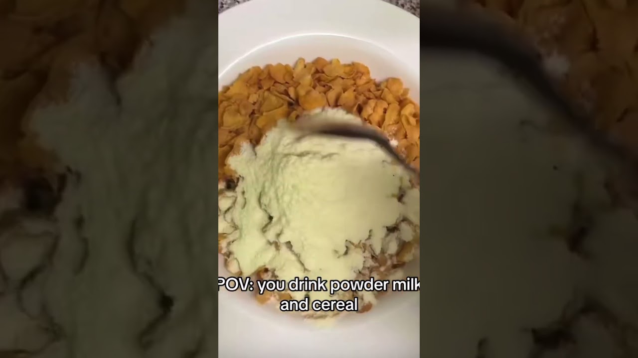Powder Milk In Cereal 